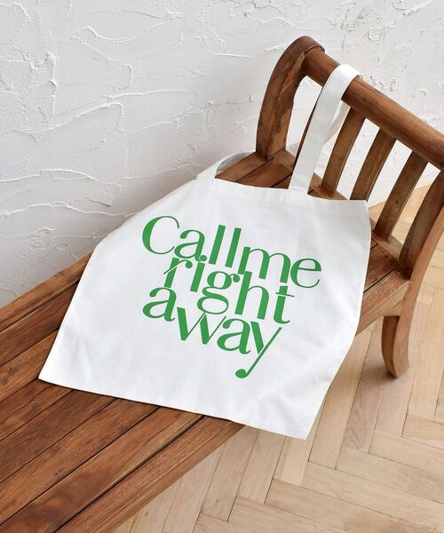 ems excite（エムズエキサイト）の「ロゴトートバック（ショルダーバッグ・レディース・オフホワイト/ピンク/グリーン/ブルー/ナチュラル/ダークブルー/ホワイト/レッド・FREE）」の9枚目の写真