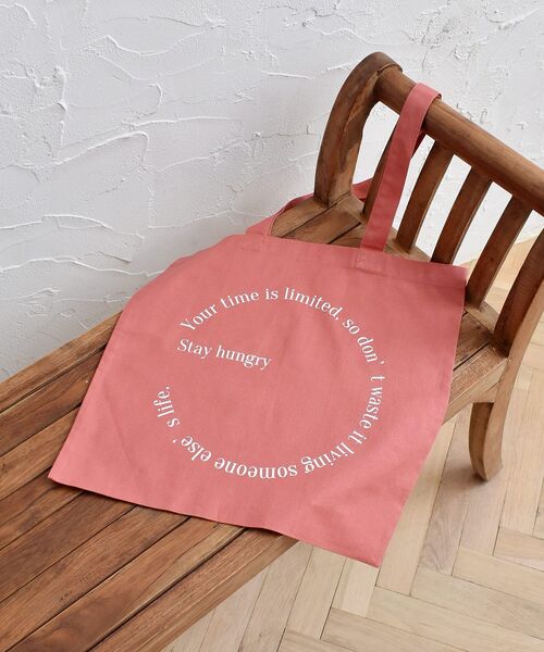 ems excite（エムズエキサイト）の「ロゴトートバック（ショルダーバッグ・レディース・オフホワイト/ピンク/グリーン/ブルー/ナチュラル/ダークブルー/ホワイト/レッド・FREE）」の14枚目の写真