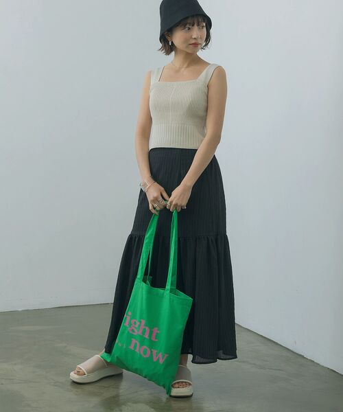 ems excite（エムズエキサイト）の「ロゴトートバック（ショルダーバッグ・レディース・オフホワイト/ピンク/グリーン/ブルー/ナチュラル/ダークブルー/ホワイト/レッド・FREE）」の18枚目の写真