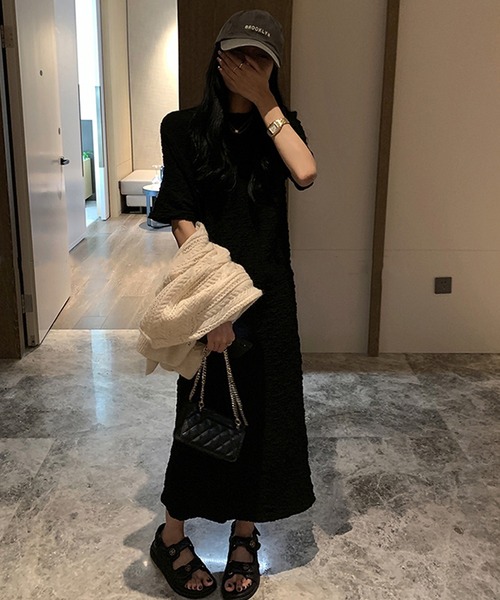 LAFFMO（ラフモ）の「ロングワンピース（ワンピース・レディース・ホワイト/ブラック・FREE）」の10枚目の写真