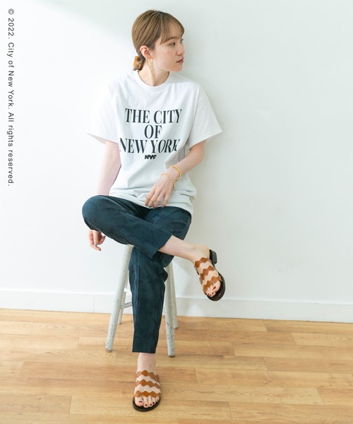 URBAN RESEARCH（アーバンリサーチ）の「NYC LETTERING T-SHIRTS（Tシャツ/カットソー・レディース・ホワイト/ネイビー/ピンク・FREE）」の4枚目の写真
