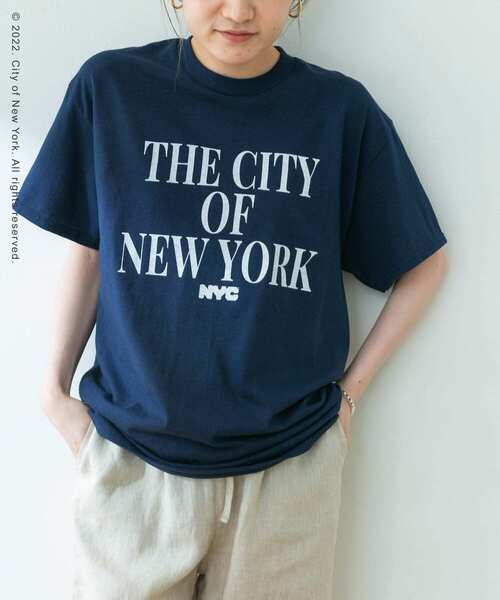 URBAN RESEARCH（アーバンリサーチ）の「NYC LETTERING T-SHIRTS（Tシャツ/カットソー・レディース・ホワイト/ネイビー/ピンク・FREE）」の8枚目の写真