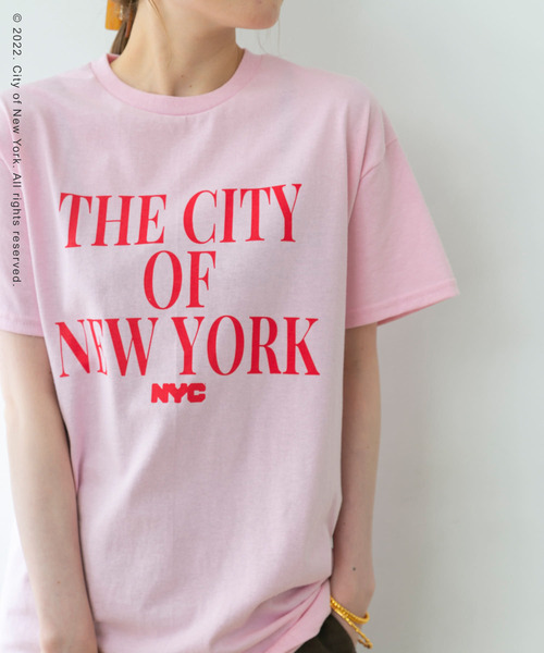 URBAN RESEARCH（アーバンリサーチ）の「NYC LETTERING T-SHIRTS（Tシャツ/カットソー・レディース・ホワイト/ネイビー/ピンク・FREE）」の13枚目の写真