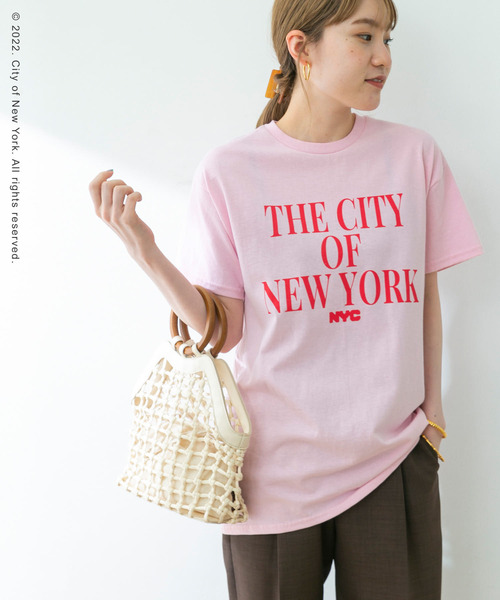 URBAN RESEARCH（アーバンリサーチ）の「NYC LETTERING T-SHIRTS（Tシャツ/カットソー・レディース・ホワイト/ネイビー/ピンク・FREE）」の15枚目の写真