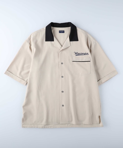 BACK NUMBER（バックナンバー）の「【BACK NUMBER】ボーリングシャツ（シャツ/ブラウス・メンズ・ブラック/オフホワイト/グリーン・M/L/XL）」の2枚目の写真