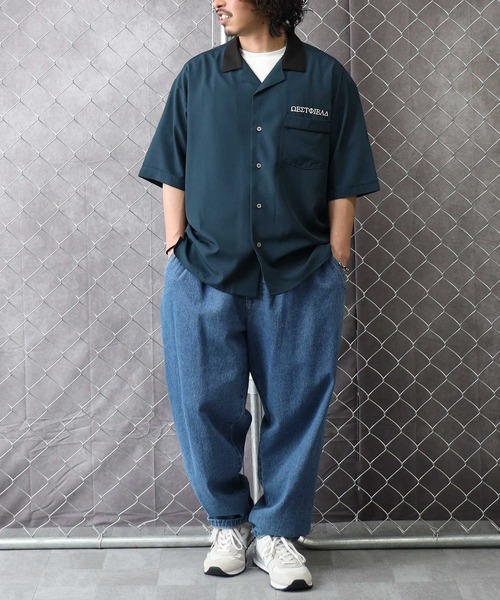 BACK NUMBER（バックナンバー）の「【BACK NUMBER】ボーリングシャツ（シャツ/ブラウス・メンズ・ブラック/オフホワイト/グリーン・M/L/XL）」の14枚目の写真
