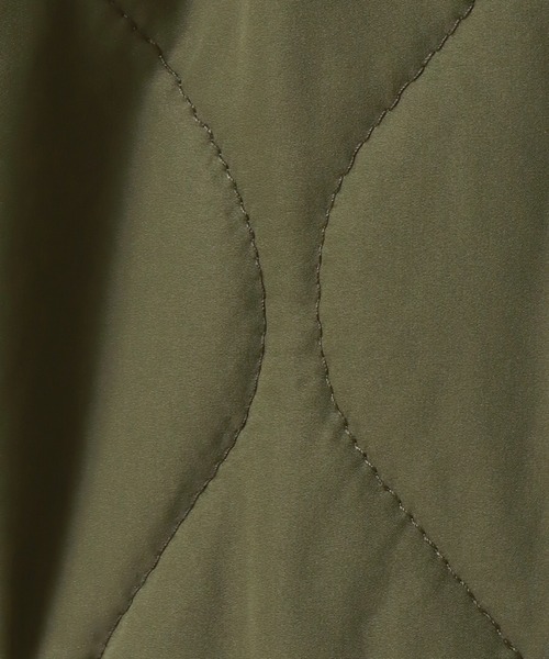 libelle more（リベル モア）の「裏ボアキルトコート+ニットワンピース セット（セットアップ・レディース・ブラック/ベージュ/カーキ・M/L）」の12枚目の写真