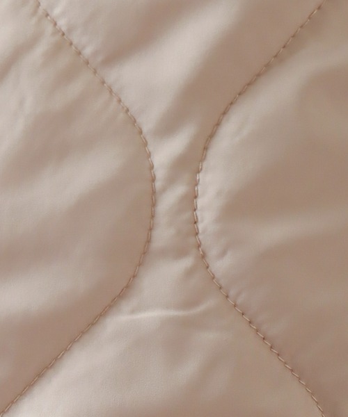 libelle more（リベル モア）の「裏ボアキルトコート+ニットワンピース セット（セットアップ・レディース・ブラック/ベージュ/カーキ・M/L）」の10枚目の写真