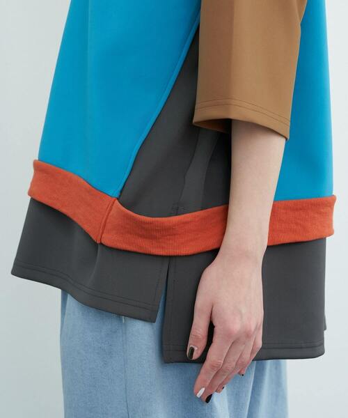 FRAPBOIS（フラボア）の「マッチ カットソー（Tシャツ/カットソー・レディース・ブラック/ベージュ・1/2）」の9枚目の写真