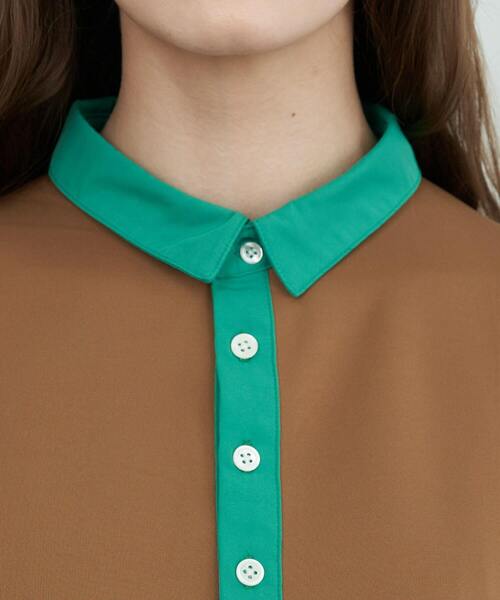 FRAPBOIS（フラボア）の「マッチ カットソー（Tシャツ/カットソー・レディース・ブラック/ベージュ・1/2）」の11枚目の写真