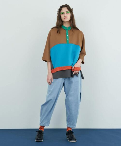 FRAPBOIS（フラボア）の「マッチ カットソー（Tシャツ/カットソー・レディース・ブラック/ベージュ・1/2）」の13枚目の写真