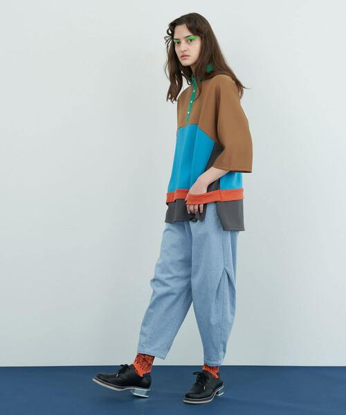 FRAPBOIS（フラボア）の「マッチ カットソー（Tシャツ/カットソー・レディース・ブラック/ベージュ・1/2）」の14枚目の写真