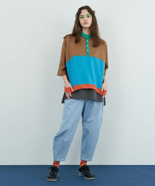 FRAPBOIS（フラボア）の「マッチ カットソー（Tシャツ/カットソー・レディース・ブラック/ベージュ・1/2）」の17枚目の写真