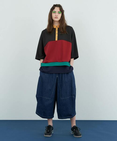 FRAPBOIS（フラボア）の「マッチ カットソー（Tシャツ/カットソー・レディース・ブラック/ベージュ・1/2）」の21枚目の写真