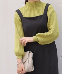 frames RAY CASSIN | ボトルネックボリュームスリーブリブプルオーバー(ニット/セーター)