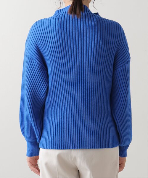 frames RAY CASSIN（フレームスレイカズン）の「ボトルネックボリュームスリーブリブプルオーバー（ニット/セーター・レディース・ブラック/オフホワイト/イエロー/ブルー/グリーン/ラベンダー/ライトピンク/ワイン/グレイッシュベージュ/イエロー×グリーン/ブラック系・FREE）」の18枚目の写真