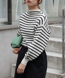 frames RAY CASSIN | ボトルネックボリュームスリーブリブプルオーバー(ニット/セーター)