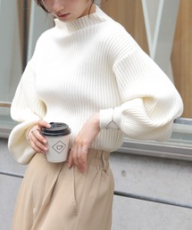 frames RAY CASSIN | ボトルネックボリュームスリーブリブプルオーバー(ニット/セーター)