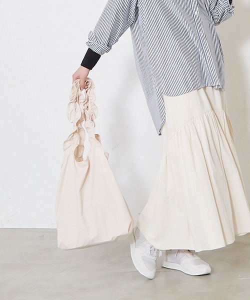 Shelly island（シェリーアイランド）の「フリルショルダートートバッグ（トートバッグ・レディース・オレンジ/グリーン/ブラック/ホワイト/その他・FREE）」の18枚目の写真