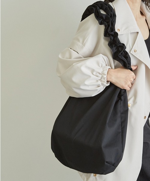 Shelly island（シェリーアイランド）の「フリルショルダートートバッグ（トートバッグ・レディース・オレンジ/グリーン/ブラック/ホワイト/その他・FREE）」の22枚目の写真