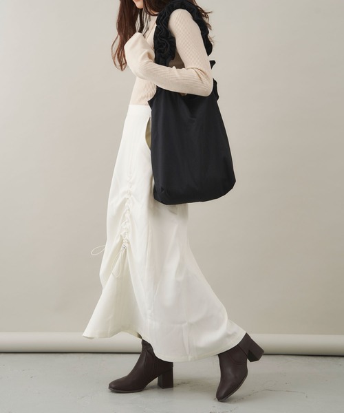 Shelly island（シェリーアイランド）の「フリルショルダートートバッグ（トートバッグ・レディース・オレンジ/グリーン/ブラック/ホワイト/その他・FREE）」の8枚目の写真