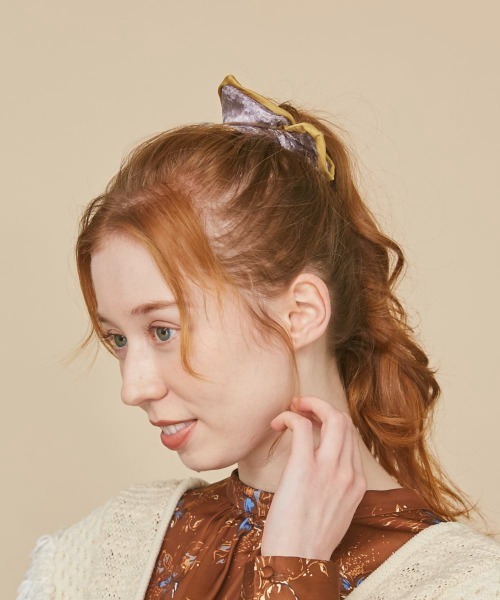 kaorinomori（カオリノモリ）の「kaorinomori フレムシュシュ（シュシュ・レディース・グリーン/グレー/ブラック・FREE）」の3枚目の写真