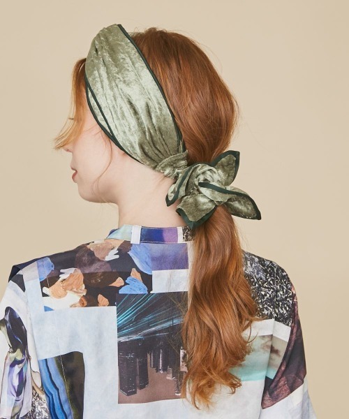 kaorinomori（カオリノモリ）の「kaorinomori フレムシュシュ（シュシュ・レディース・グリーン/グレー/ブラック・FREE）」の13枚目の写真