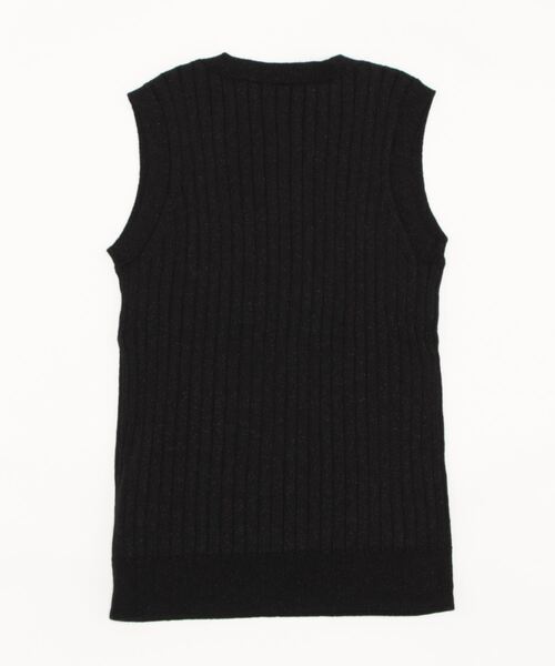 allureville（アルアバイル）の「ラメフリゼワイドリブタンク（ニット/セーター・レディース・ブラック/ゴールド/ミント・2）」の4枚目の写真