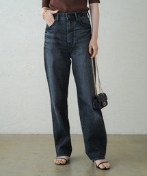 LOUNGEDRESS | 【YANUK/ヤヌーク】ストレートデニム　LEA/レア　BK(デニムパンツ)