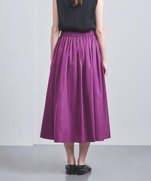 UNITED ARROWS（ユナイテッドアローズ）の「P タフタ フレア スカート
