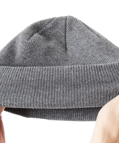 14+(イチヨンプラス)の「タグ付きニットワッチ(ニットキャップ/ビーニー・レディース・ブラック/ベージュ/ネイビー/グレー・MEDIUM/kids-M)」の8枚目の写真
