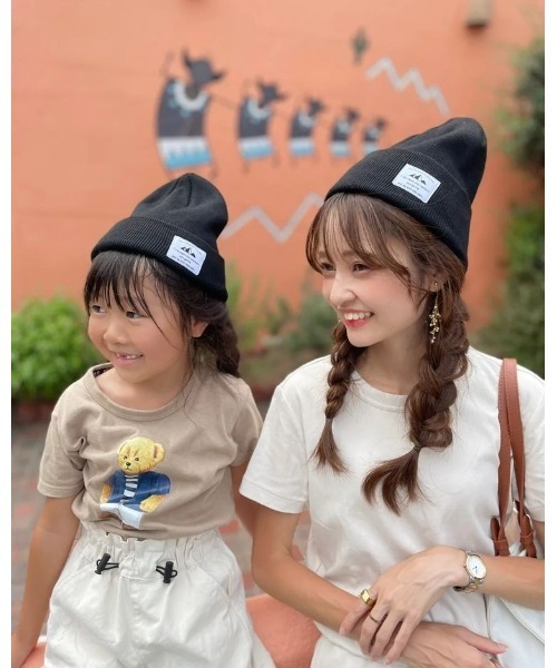 14+(イチヨンプラス)の「タグ付きニットワッチ(ニットキャップ/ビーニー・レディース・ブラック/ベージュ/ネイビー/グレー・MEDIUM/kids-M)」の17枚目の写真