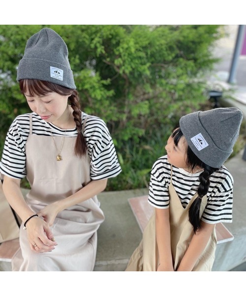 14+(イチヨンプラス)の「タグ付きニットワッチ(ニットキャップ/ビーニー・レディース・ブラック/ベージュ/ネイビー/グレー・MEDIUM/kids-M)」の18枚目の写真