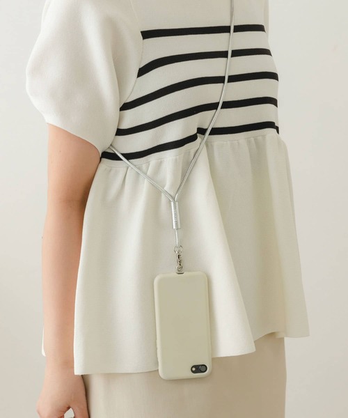 RODE SKO（ロデスコ）の「BEAU’RE　モバイルレザーストラップ（スマホケース/カバー・レディース・ホワイト/ブラック/ベージュ/オリーブ/パープル/ブラウン系その他/グレー/ブラウン/シルバー・ONE）」の12枚目の写真
