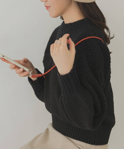 RODE SKO（ロデスコ）の「BEAU’RE　モバイルレザーストラップ（スマホケース/カバー・レディース・ホワイト/ブラック/ベージュ/オリーブ/パープル/ブラウン系その他/グレー/ブラウン/シルバー・ONE）」の11枚目の写真