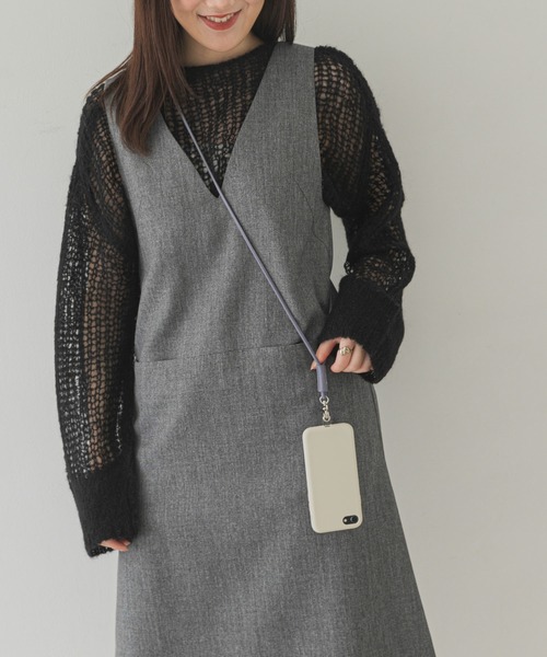 RODE SKO（ロデスコ）の「BEAU’RE　モバイルレザーストラップ（スマホケース/カバー・レディース・ホワイト/ブラック/ベージュ/オリーブ/パープル/ブラウン系その他/グレー/ブラウン/シルバー・ONE）」の8枚目の写真