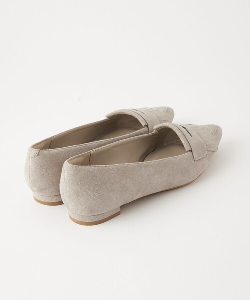 green label relaxing（グリーンレーベルリラクシング）の「model NO.00 ポインテッド キルトフラットシューズ(1.5cmヒール)-撥水-（パンプス・レディース・ライトグレー/ブラック/ネイビー/モカ・22.5cm/23cm/23.5cm/24cm/24.5cm/25cm）」の8枚目の写真