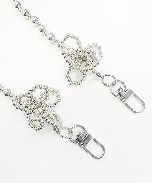 Casselini（キャセリーニ）の「【直営店限定】 Casselini(キャセリーニ)フェイクパールモバイルストラップ（スマホグッズ・レディース・ホワイト/シルバー/ブラック/クリア/ベージュ・FREE）」の7枚目の写真