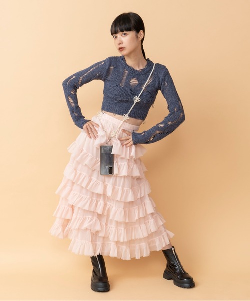 Casselini（キャセリーニ）の「【直営店限定】 Casselini(キャセリーニ)フェイクパールモバイルストラップ（スマホグッズ・レディース・ホワイト/シルバー/ブラック/クリア/ベージュ・FREE）」の22枚目の写真