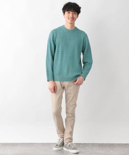 セール】洗えるスマートケーブルニット/278052（ニット/セーター