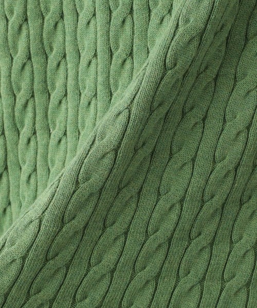 タグ付 23区 洗える ケーブル アラン ニット グリーン ゆったり 38 タグ付 23区 洗える ケーブル アラン ニット グリーン ゆったり 38