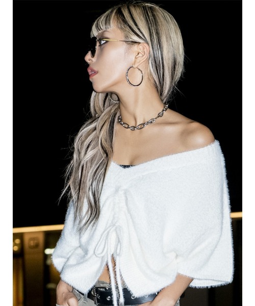 EGOIST（エゴイスト）の「ストーンフープピアス（ピアス（両耳用）・レディース・シルバー・FREE）」の3枚目の写真