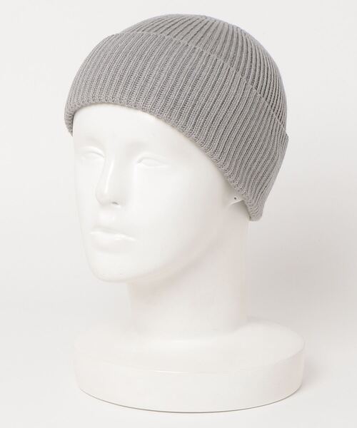 SHIPS（シップス）の「SHIPS: ベーシック リブ ワッチキャップ ニット帽（ニットキャップ/ビーニー・メンズ・ブラック/ネイビー/ブラウン/グレー/カーキ/ブルー/パープル/イエロー/ヘザーグレー・ONE SIZE）」の3枚目の写真