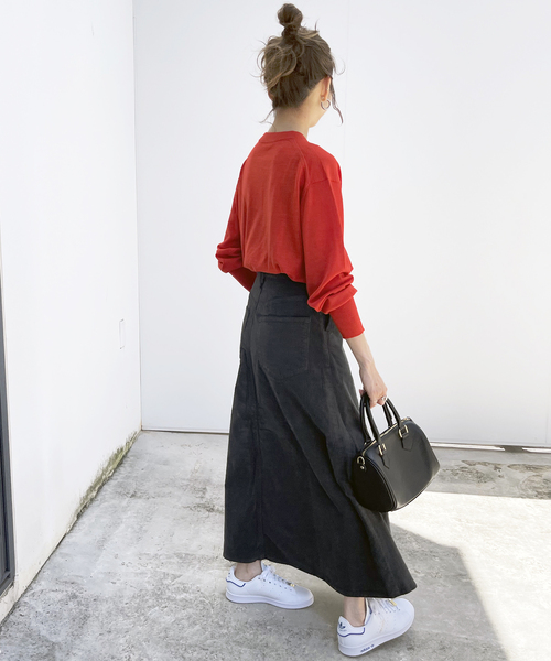 Spick & Span（スピックアンドスパン）の「18G クルーネックプルオーバー（ニット/セーター・レディース・ネイビー/レッド/ブラウン・FREE）」の20枚目の写真