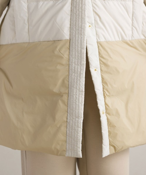 FURRY（ファーリー）の「軽量ダウンノーカラージャケット（トレンチコート・レディース・ブラック/アイボリー・FREE）」の19枚目の写真