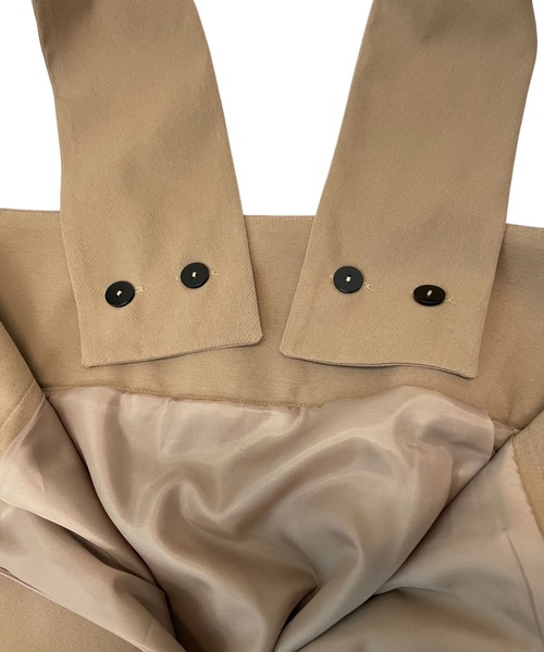 TEVALT(ヴァレット)の「フリルタイトジャンパーSK(サロペット/オーバーオール・レディース・ブラック/キャメル・38)」の17枚目の写真