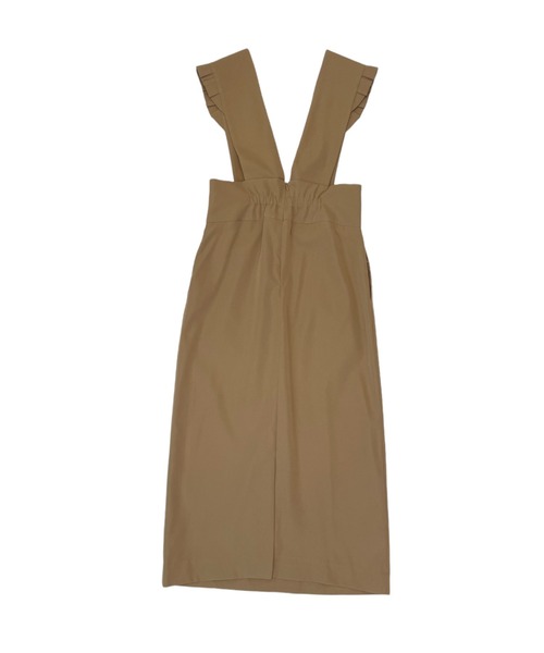 TEVALT(ヴァレット)の「フリルタイトジャンパーSK(サロペット/オーバーオール・レディース・ブラック/キャメル・38)」の10枚目の写真