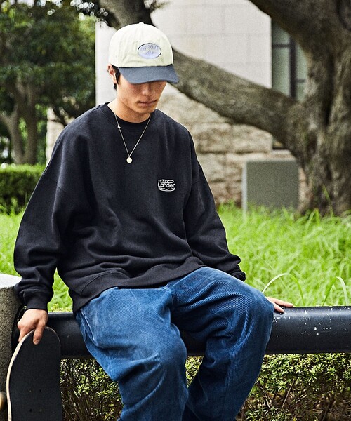FREAK'S STORE(フリークスストア)の「WEB限定 LANDER×FREAK'S STORE/ランダー 別注 ビッグシルエット バックプリント クルーネックスウェット(スウェット・メンズ・ブラック/アッシュグレー/ダークグリーン・SMALL/MEDIUM/LARGE/X-LARGE)」の21枚目の写真