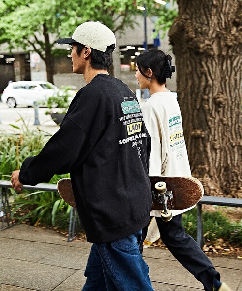 FREAK'S STORE(フリークスストア)の「WEB限定 LANDER×FREAK'S STORE/ランダー 別注 ビッグシルエット バックプリント クルーネックスウェット(スウェット・メンズ・ブラック/アッシュグレー/ダークグリーン・SMALL/MEDIUM/LARGE/X-LARGE)」の17枚目の写真
