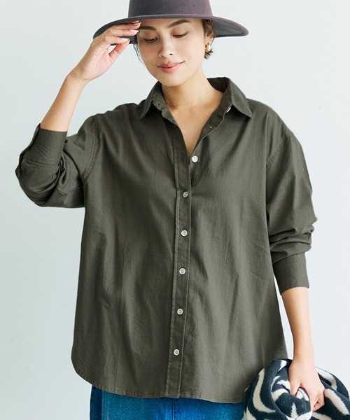 coca(coca)(コカ)の「ミリタリーネルシャツ(シャツ/ブラウス・レディース・キャメル/カーキ・ONE SIZE)」の2枚目の写真